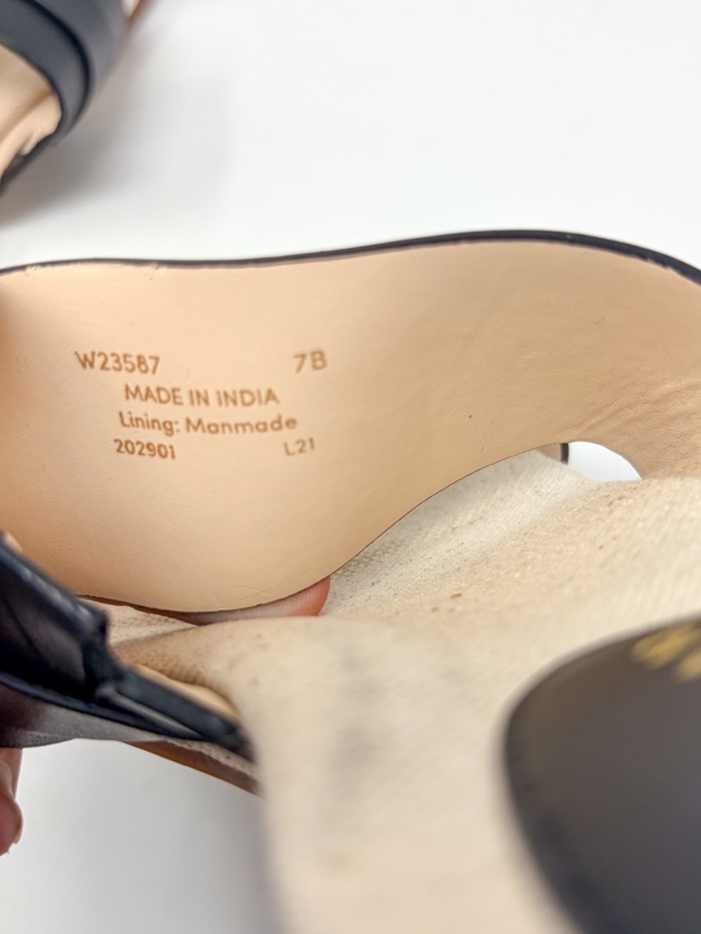 Cole Haan Francine Black Leather Double-Strap Slide Sandal, NEW Size 7 MSRP $150 - Picture 13 of 13